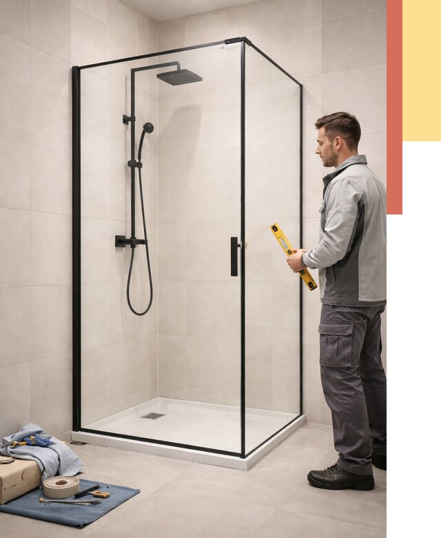 Стеклянные перегородки для душа в Тулуне от 13488 руб. | Монтаж под ключ — ОТДЕЛОЧНИК-Тлн