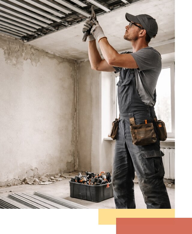 Демонтаж реечного потолка в Тулуне быстро и аккуратно