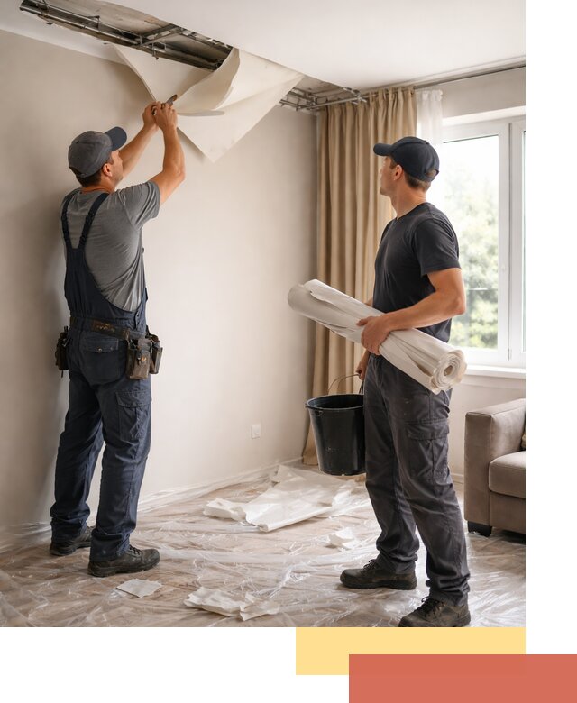 Демонтаж натяжного потолка в Тулуне быстро и аккуратно