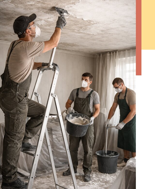 Удаление побелки с потолка в Тулуне от 2698 руб. быстро и недорого | ОТДЕЛОЧНИК-Тлн