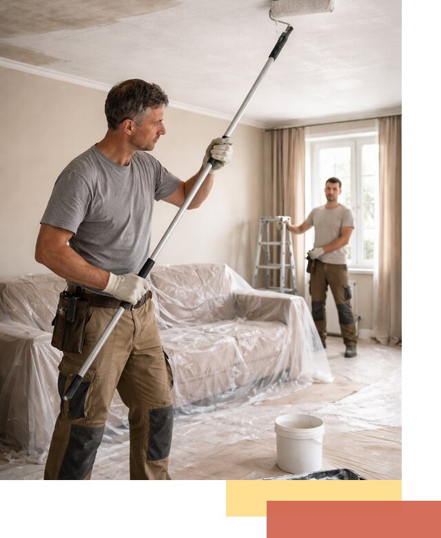 Грунтовка потолка в Тулуне — подготовка под покраску и отделку