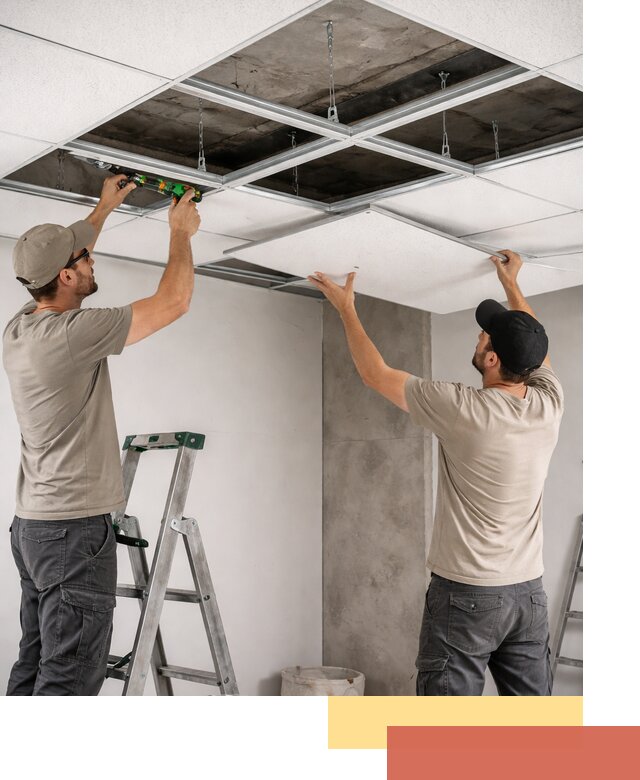 Монтаж потолка Армстронг под ключ в Тулуне
