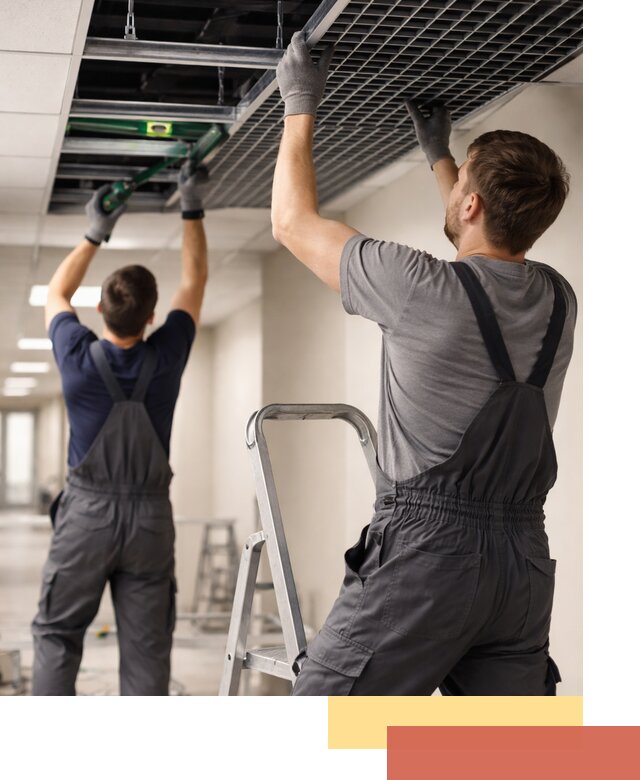 Монтаж потолка Грильято в Тулуне: установка под ключ качественно