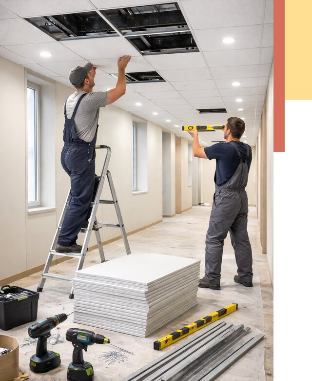 Ремонт потолка Армстронг в Тулуне от 4856 руб. — быстро и недорого | ОТДЕЛОЧНИК-Тлн