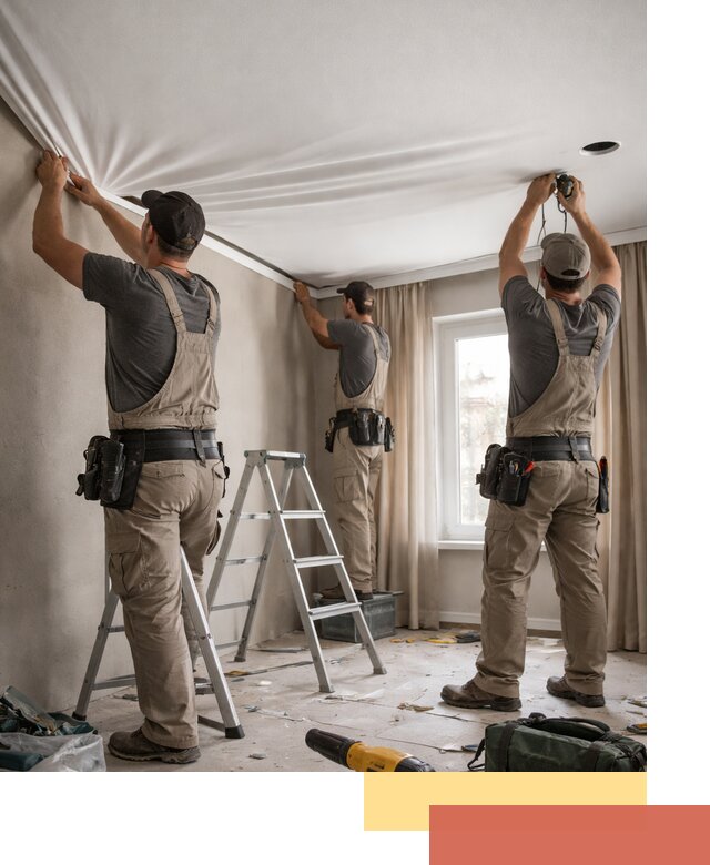 Монтаж матового натяжного потолка в Тулуне качественно и быстро