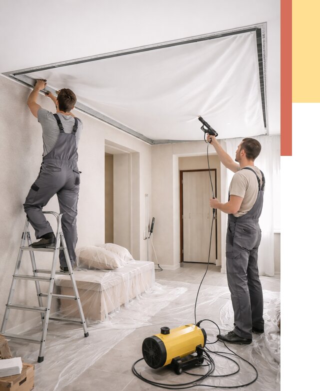 Монтаж натяжного потолка в прихожей в Тулуне от 2859 руб. под ключ | ОТДЕЛОЧНИК-Тлн