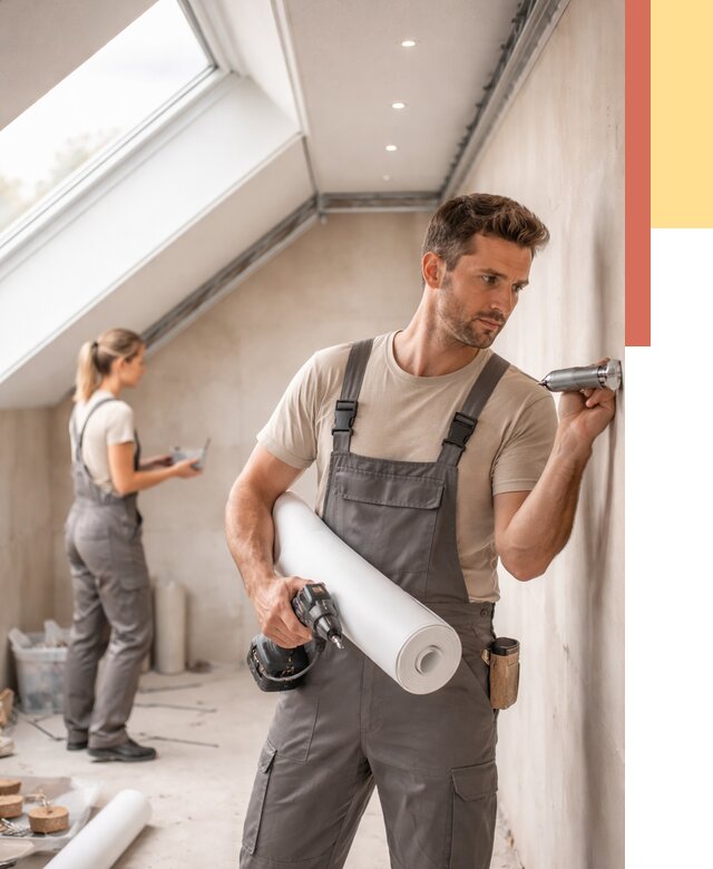 Монтаж натяжного потолка на мансарде в Тулуне от 3777 руб. | ОТДЕЛОЧНИК-Тлн