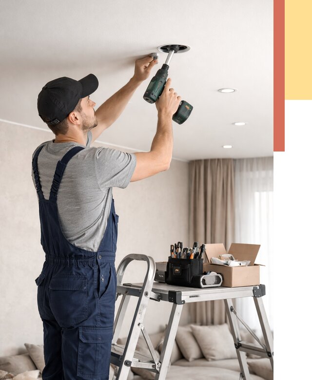 Установка и монтаж точечных светильников в натяжной потолок в Тулуне от 1942 руб. | ОТДЕЛОЧНИК-Тлн