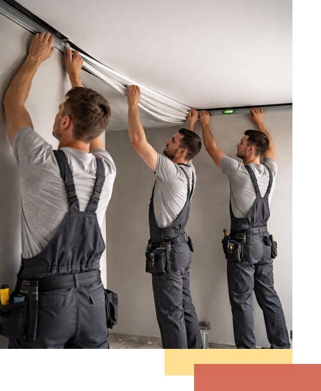 Теневые натяжные потолки в Тулуне: монтаж и отделка быстро и качественно