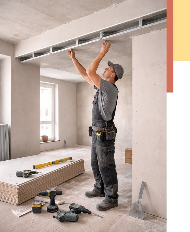 Потолок из гипсокартона с нишей в Тулуне от 1349 руб. под ключ | ОТДЕЛОЧНИК-Тлн