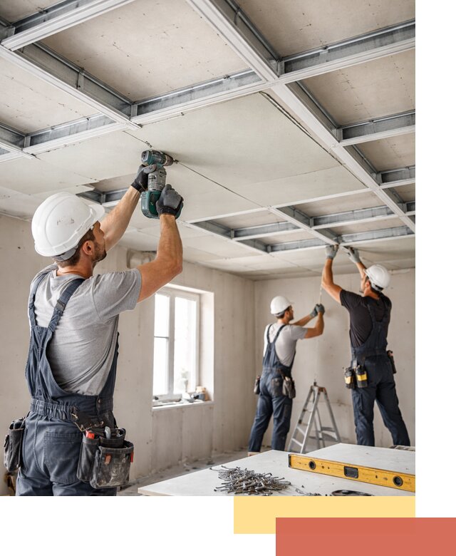 Кессонный потолок из гипсокартона под ключ в Тулуне