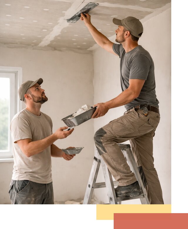 Шпаклевка потолка из гипсокартона в Тулуне качественно и быстро