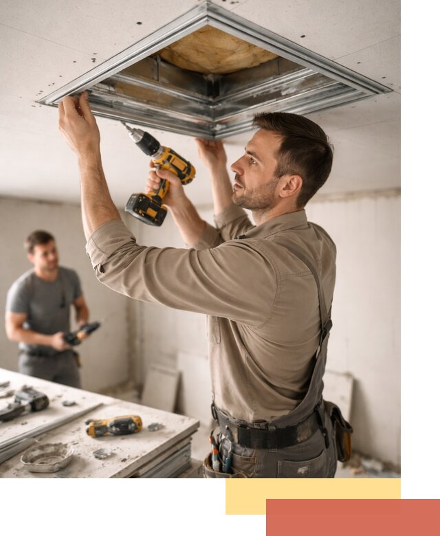 Монтаж люка в потолок из ГКЛ в Тулуне