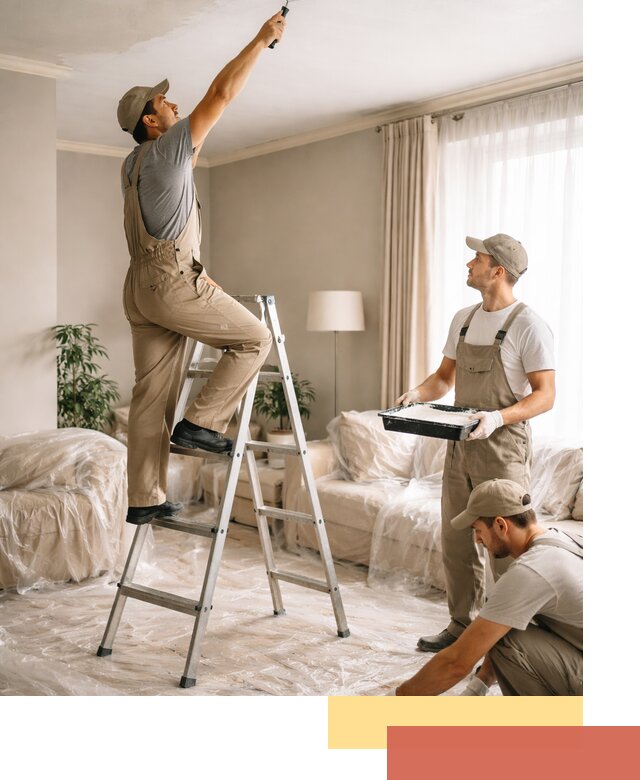 Покраска потолков акриловой краской в Тулуне качественно и быстро