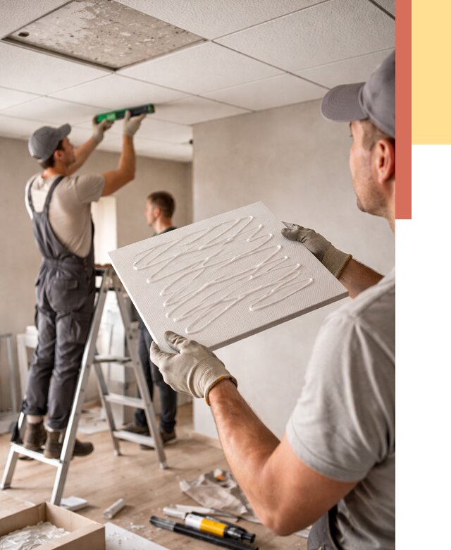 Монтаж потолочной плитки в Тулуне от 4856 руб. — быстро и недорого | ОТДЕЛОЧНИК-Тлн