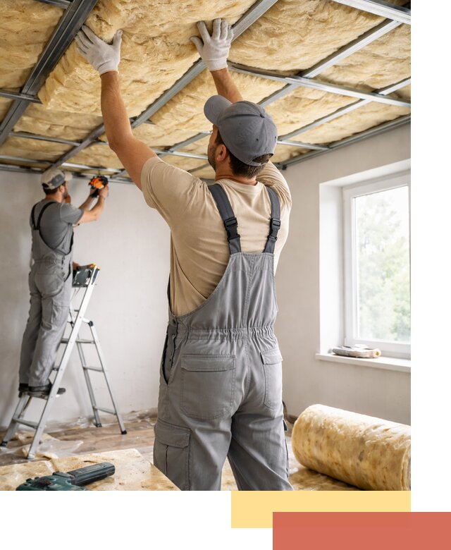 Утепление потолка под ключ в Тулуне качественно и быстро