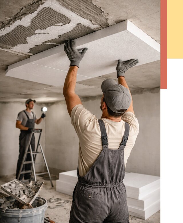 Утепление потолка пенопластом в Тулуне от 4856 руб/м2 — недорого и быстро | ОТДЕЛОЧНИК-Тлн