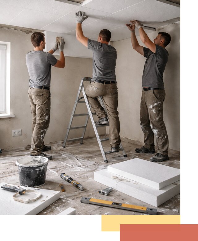 Утепление потолка пенопластом в Тулуне быстро и качественно